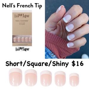 Red Aspen Nell's French Tip Press-On Nails